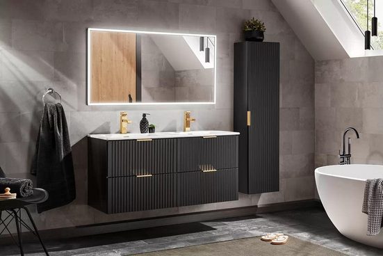 Badmöbel-Set - Adel Black - Feine und schöne Details. - Milaros Markt