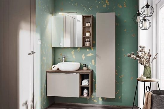 Badmöbel-Set – Santa Fe Taupe – Genießen Sie jeden Tag ein organisiertes und schönes Badezimmer.