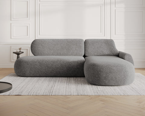 Ecksofa Diune – Grau – Ottomane rechts