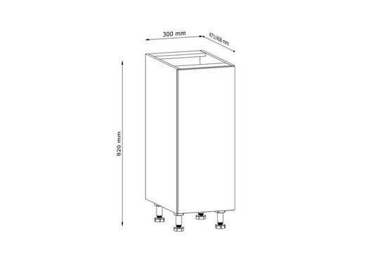Unterschrank 30 cm - Langen D30