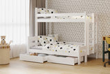 Etagenbett links 207 cm  - Ökologisch lackiertes Hochbett für Kinder. - ROYAL24_MARKT