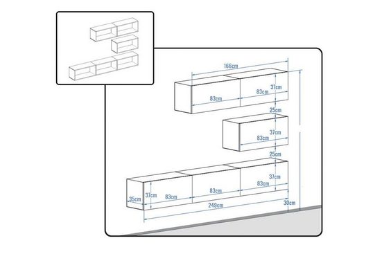 Wohnwand Stilvoll 2024 - Luxus durch hochwertige Materialien im Wohnzimmer.