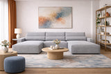 Ecksofa Brazil U – Hellgrau – Brazil U