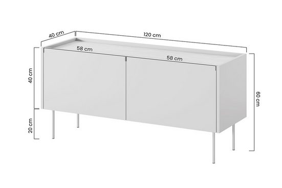 TV-Schrank 220 cm, 170 cm, 120 cm TV-Schrank - DESIN - Modernes Design, das Eleganz und Funktion vereint.
