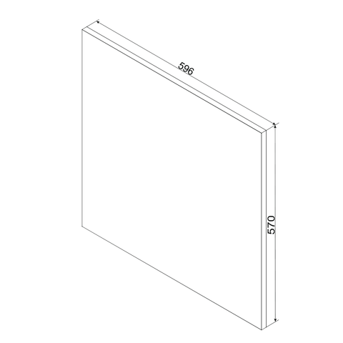 Frontblende FZ 60 PO – Morvex – Elegante Geräte-Front – Ansicht 7