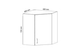 Hängeschrank 60 cm - Aspen - Leicht und robust, perfekter Stauraum für Ihre Küche - ROYAL24_MARKT