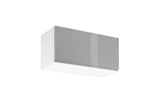 Küchenzeile - Aspen - Weiß Oder Grau (Hochglanz) - K40-G340 cm - ROYAL24_MARKT