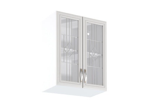 Glashängeschrank G60S – Sycylia Weiß – Charmantes Design für eine gemütliche Atmosphäre
