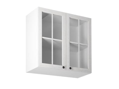 Glashängeschrank G80S – Provence – Moderne Glasregale für Ihre Wand