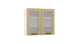 Glashängeschrank WS80 P/L – Dnoria – Elegante Wandlösung – Ansicht 3