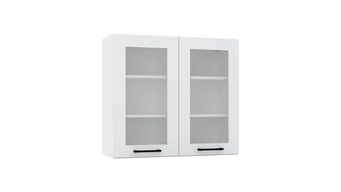 Glashängeschrank WS80 P/L – Dnoria – Elegante Wandlösung – Ansicht 4