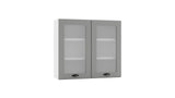 Glashängeschrank WS80 P/L – Elvara – Elegante Wandlösung – Ansicht 2