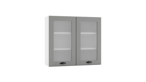 Glashängeschrank WS80 P/L – Elvara – Elegante Wandlösung – Ansicht 2