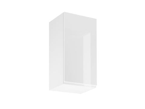 Hängeschrank 40 cm G40 P/L – Velmora – Weiß / Hochglanz – Ansicht 2