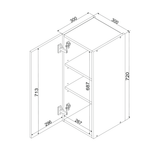 Hängeschrank W30 P/L – Zivora – Elegante Küchen Harmonie – Ansicht 5