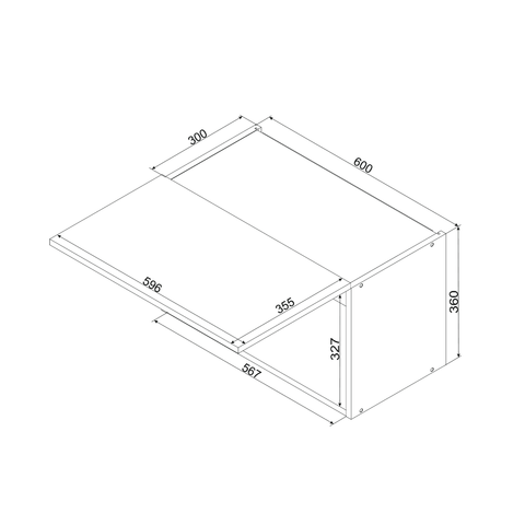Hängeschrank W60OKGR – Zivora – Zeitlose Küchen Eleganz – Ansicht 5