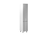 Hochschrank 40 cm – Velmora D40SP-P/L Grau/Hochglanz
