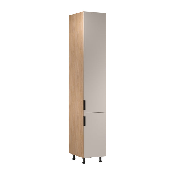 Hochschrank D40SPWN P/L – Sorento Beige Sonoma Eiche – Elegantes Design für eine aufgeräumte Küche.