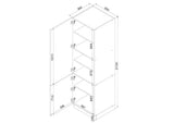 Hochschrank D60SŁ P/L – ARVION – Hochwertiges Design Konzept – Ansicht 3