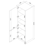 Hochschrank D60SŁ P/L – Dnoria – Hochwertiges Design Konzept – Ansicht 5