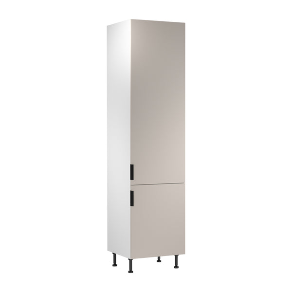 Hochschrank D60T P/L AX – Sorento Weiß Beige – Cleveres Stauraumwunder für kleine Küchen.