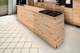 Inselküche Nexa Woodline & Artisan-Eiche – 330 cm + Insel 240 cm – KÜ-NEXA-004 – Kücheninsel von rechts