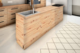 Inselküche Nexa Woodline & Artisan-Eiche – 330 cm + Insel 240 cm – KÜ-NEXA-004 – Kücheninsel von links