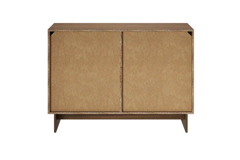Kommode Yorvi Walnuss Villa 118,2 × 83,8 × 40 cm mit 1 Tür und 3 Schubladen – Ansicht 4