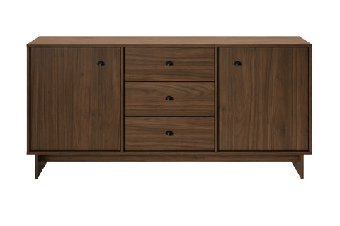Kommode Yorvi Walnuss Villa 176,4 × 83,8 × 40 cm mit 2 Türen und 3 Schubladen – Ansicht 2