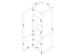 Hochschrank D60SŁ P/L ( S1600/56 ) – BONO – Hochwertiges Design Konzept – Ansicht 3