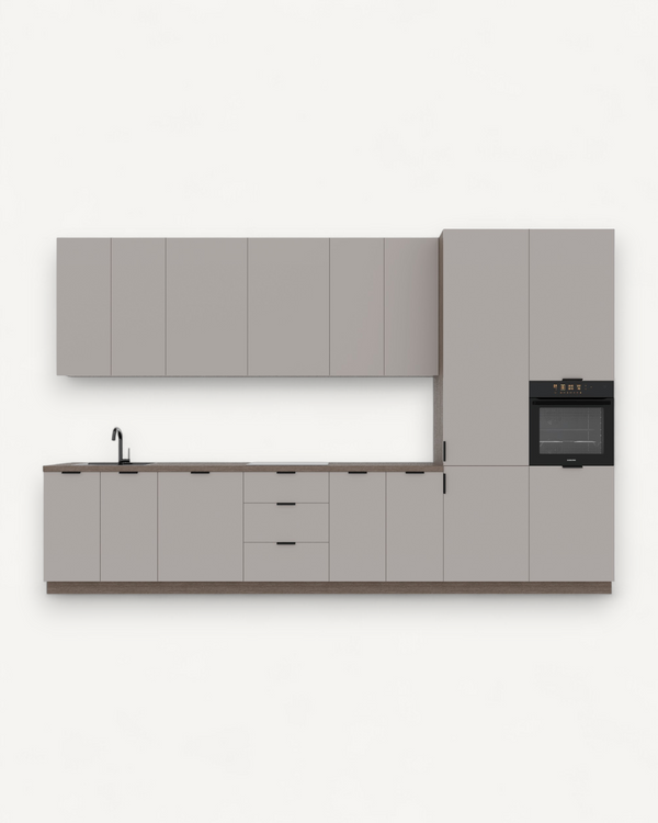 Küchenzeile K73-G400 R - Kompakte Form, maximale Funktionalität