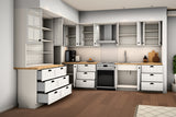 Küche Provence K3-G260 Standard – Türen und Schubkästen geöffnet