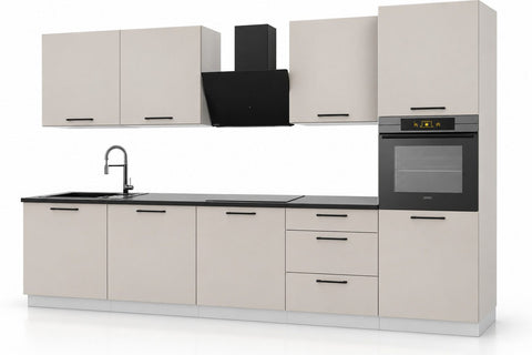 Küchenzeile Dnoria – 300 cm – KS42-G300 – Foto 2 (Beige Matt)