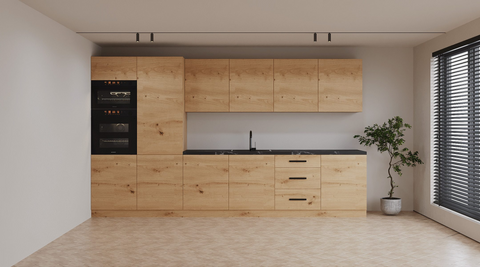 Küchenzeile K109-G360 – Nexa Woodline – Alles Wichtige auf einen Blick
