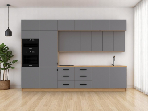 Küchenzeile K72-G360 L – Nexa Beige – Design und Komfort clever vereint