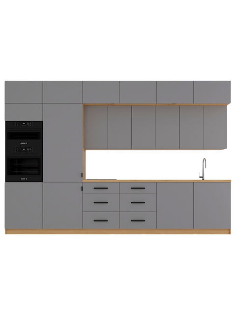 Küchenzeile K72-G360 L – Nexa Beige – Design und Komfort clever vereint – Ansicht 2