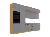 Küchenzeile K72-G360 L – Nexa Beige – Design und Komfort clever vereint – Ansicht 3