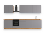 Küchenzeile K89-G340 – Nexa Beige – Strapazierfähig mit modernem Flair – Ansicht 2