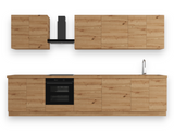 Küchenzeile K89-G340 – Nexa Woodline – Optimale Raumnutzung mit durchdachter Planung – Ansicht 3