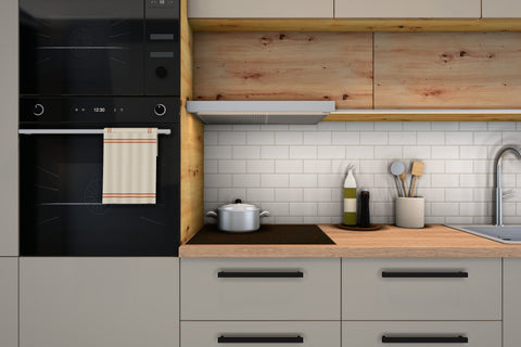 Küchenzeile Nexa Beige & Woodline – 400 cm – K18-G400 – Kochbereich