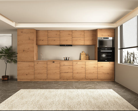 Küchenzeile Nexa – 420 cm – KL12-M420 – Foto 1 (Woodline)