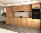 Küchenzeile Nexa – 420 cm – KL12-M420 – Foto 3 (Woodline)