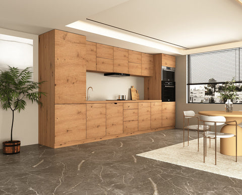 Küchenzeile Nexa – 420 cm – KL12-M420 – Foto 4 (Woodline)