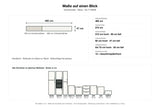 Maße Küchenzeile Nexa KL17-M300: Stellmaß 460 cm