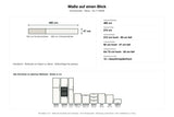 Maße Küchenzeile Nexa KL17-M300: Stellmaß 460 cm – Farbe Beige Matt