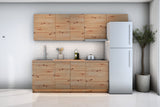 Küchenzeile Nexa Woodline – 260 cm – K16-G260 – Raumansicht frontal