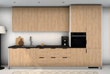 Küchenzeile Sorento Sonoma Eiche & Weiß – 360 cm – KÜ-SORENTOW-002 – Raumansicht frontal
