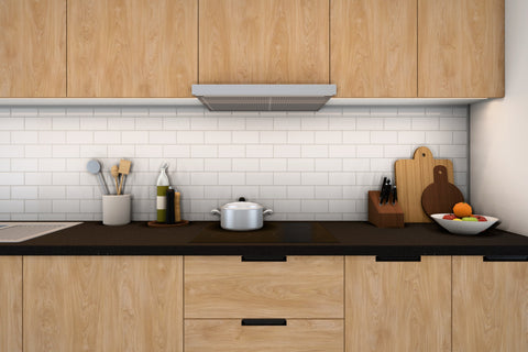 Küchenzeile Sorento Weiß & Sonoma Eiche – 400 cm – K88-G400 R – Kochbereich