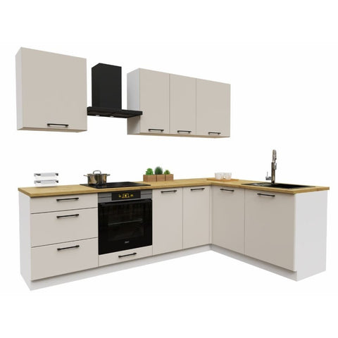 L-Küche Dnoria – 260 × 170 cm – KS41-G260 – Foto 4 (Beige Matt)