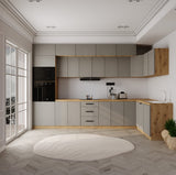 L-Küche Nexa – 360 × 200 cm – KL10-M360 – Foto 2 (Beige Matt)
